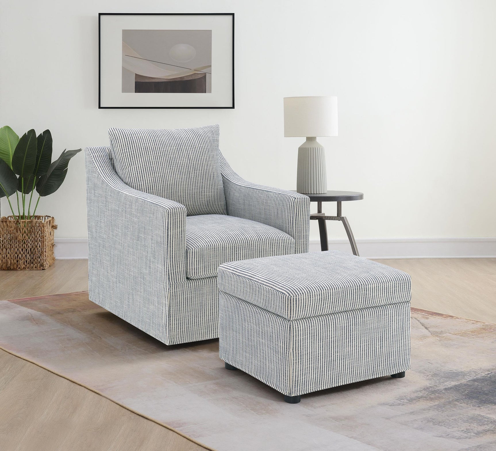 Fabric upholstery stitching detail