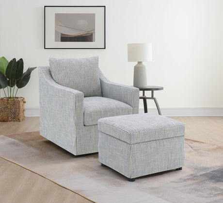 Fabric upholstery stitching detail