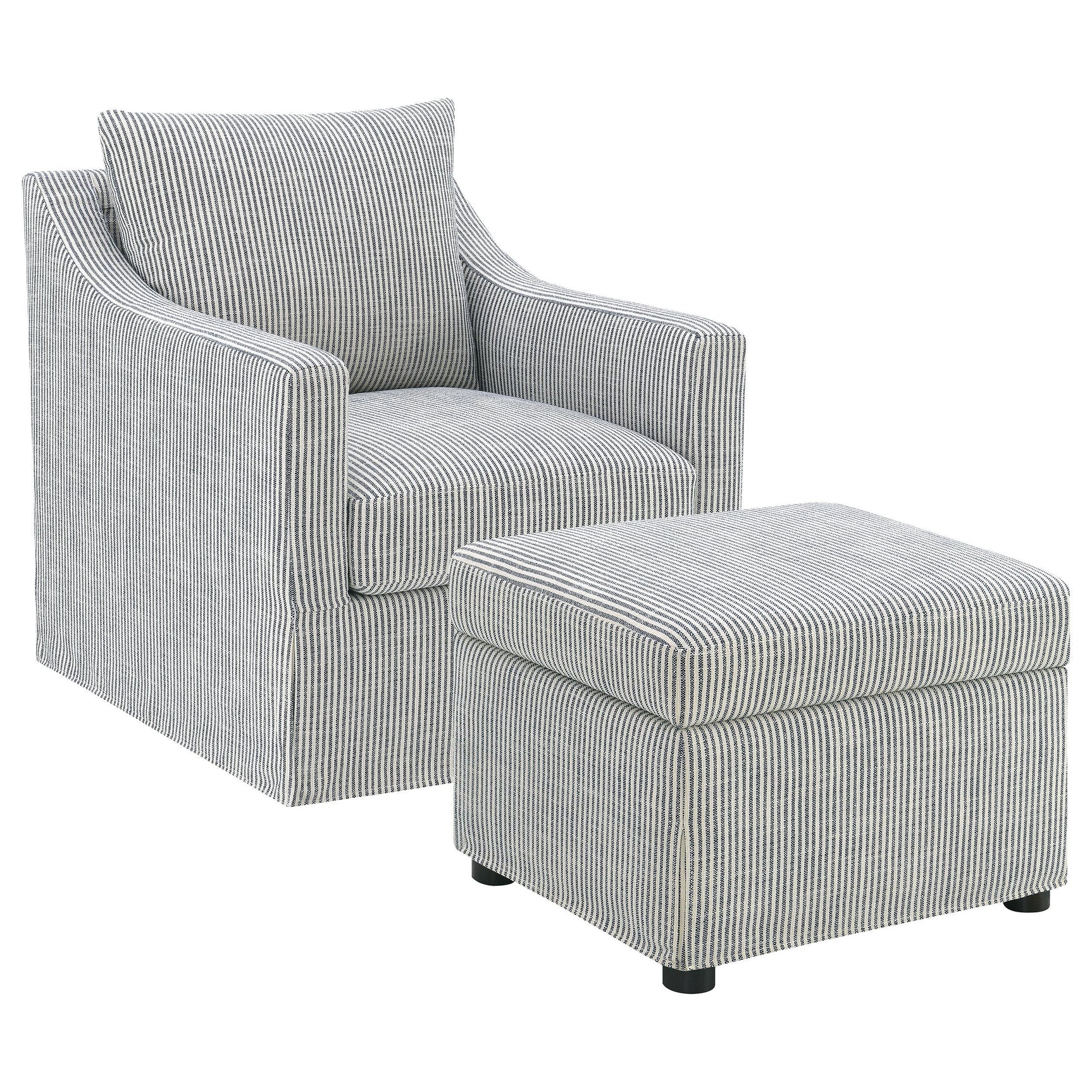 Winter Swivel Accent Chair in living room setting
