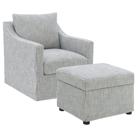 Winter Swivel Accent Chair in living room setting