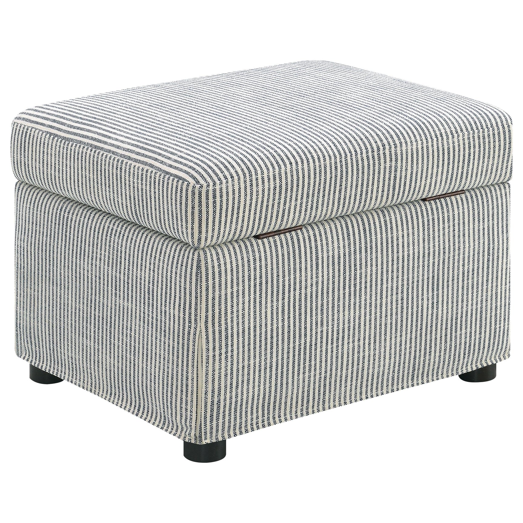 Winter ottoman bottom view showing plywood frame