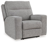Biscoe loveseat close-up angled view