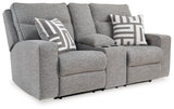 Biscoe sofa reclined position angled view