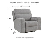 Biscoe loveseat dimension chart image