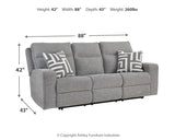 Biscoe sofa dimension chart image