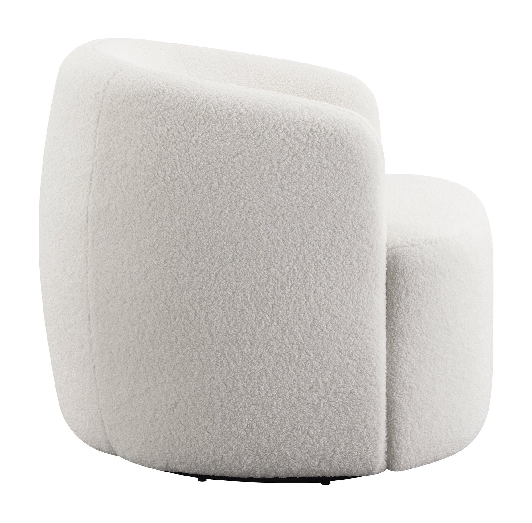 Hudson Upholstered Swivel Chair Natural back view