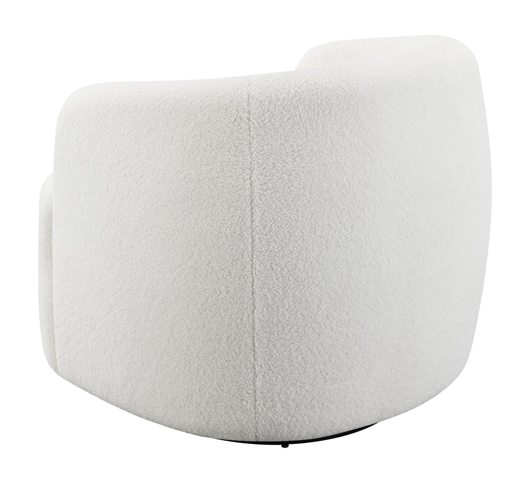 Hudson Upholstered Swivel Chair Natural swivel base detail