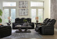 Caveman Midnight Den loveseat side angle
