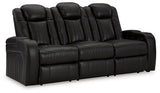 Caveman Den Midnight Sofa angled closed view