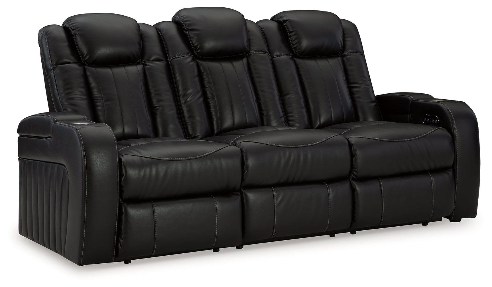 Caveman Den Midnight Sofa angled closed view