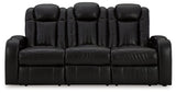 Head-on view of Caveman Den Midnight Sofa