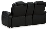 Back view of loveseat