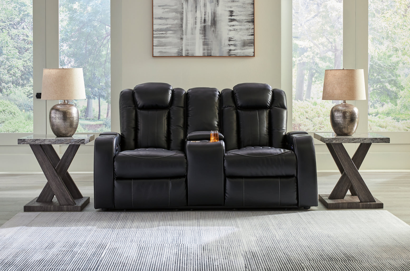 Caveman Midnight Den Sofa, Loveseat and Recliner