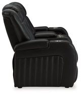 Side view showing reclining position