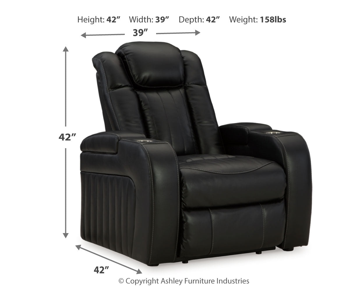 Caveman Midnight Den Sofa, Loveseat and Recliner