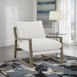 Geneva Accent Chair angled side view showing arm