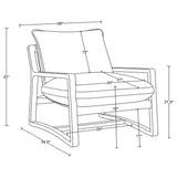 Geneva Accent Chair full side view
