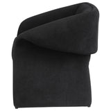 Chair showing foam cushioning and seat profile
