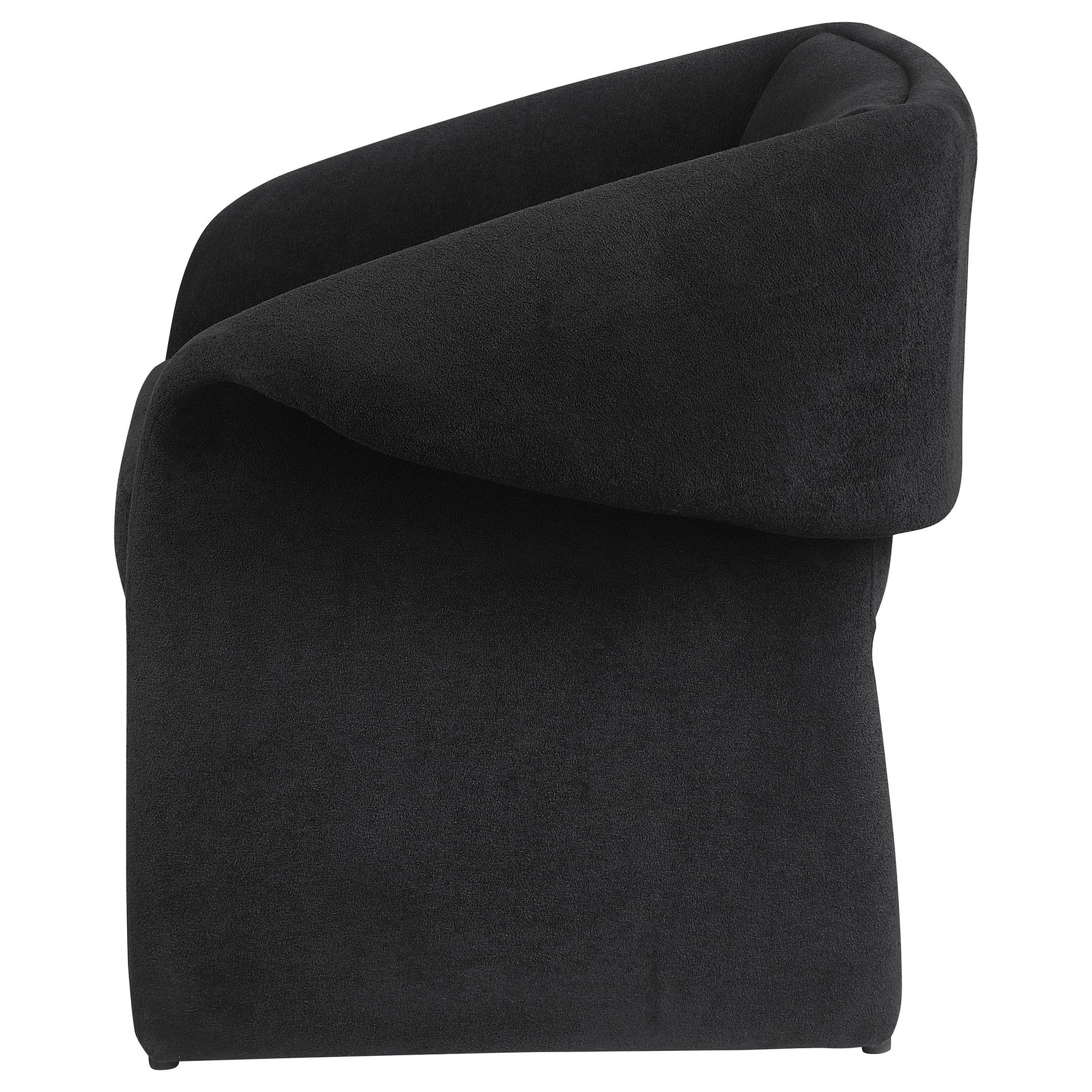 Chair showing foam cushioning and seat profile