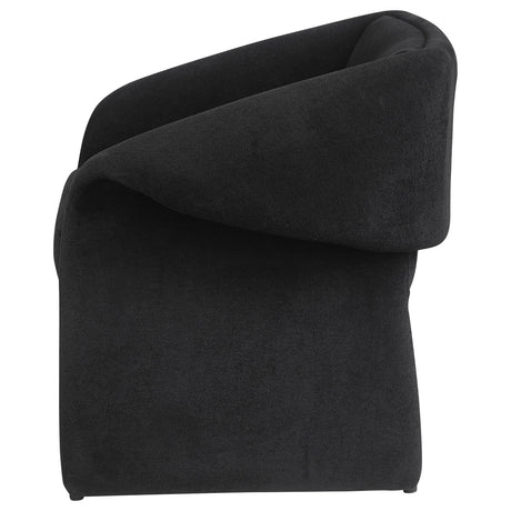 Chair showing foam cushioning and seat profile