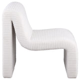 Metal legs and leveler detail on Drayton accent chair