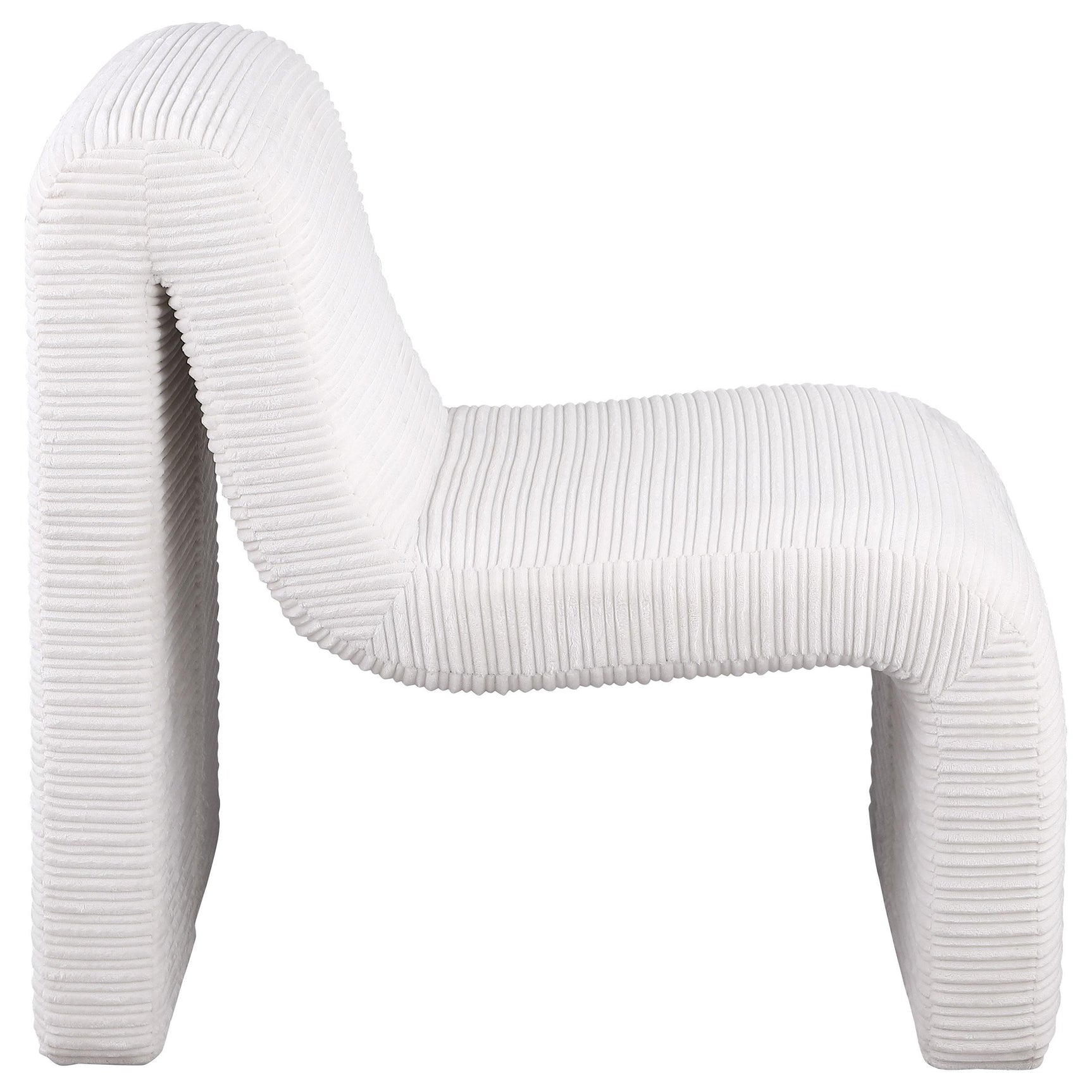 Metal legs and leveler detail on Drayton accent chair