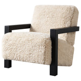 View of foam padded seat cushion on Fitzroy chair