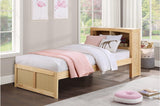 Bartly twin bookcase bed with storage drawers