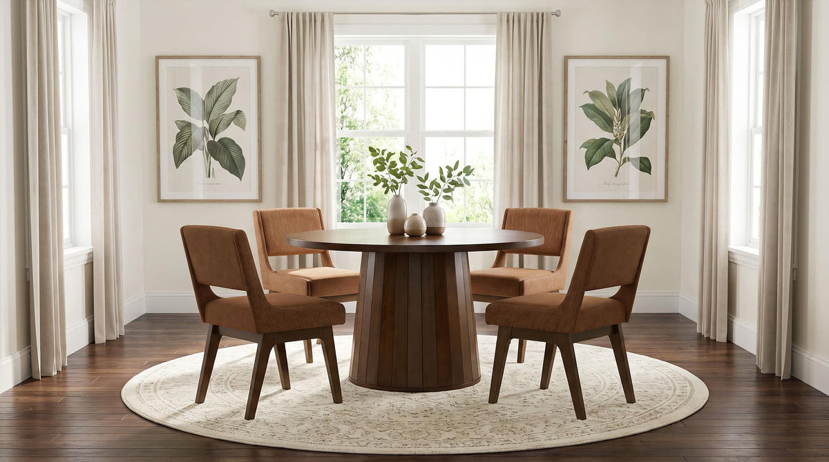 Galindo Nutmeg Upholstered Dining Side Chair Set of 2 — product image 14