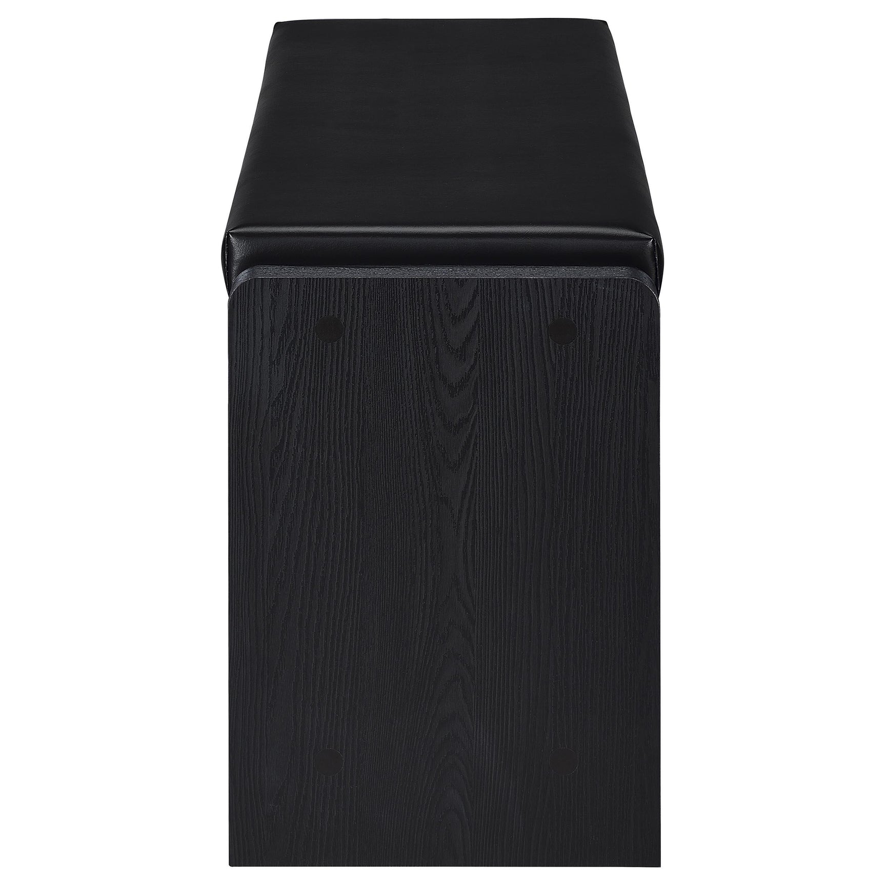 Arrington storage bench open shelf and adjustable shelf