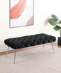 Ella bench showing button tufting detail on seat