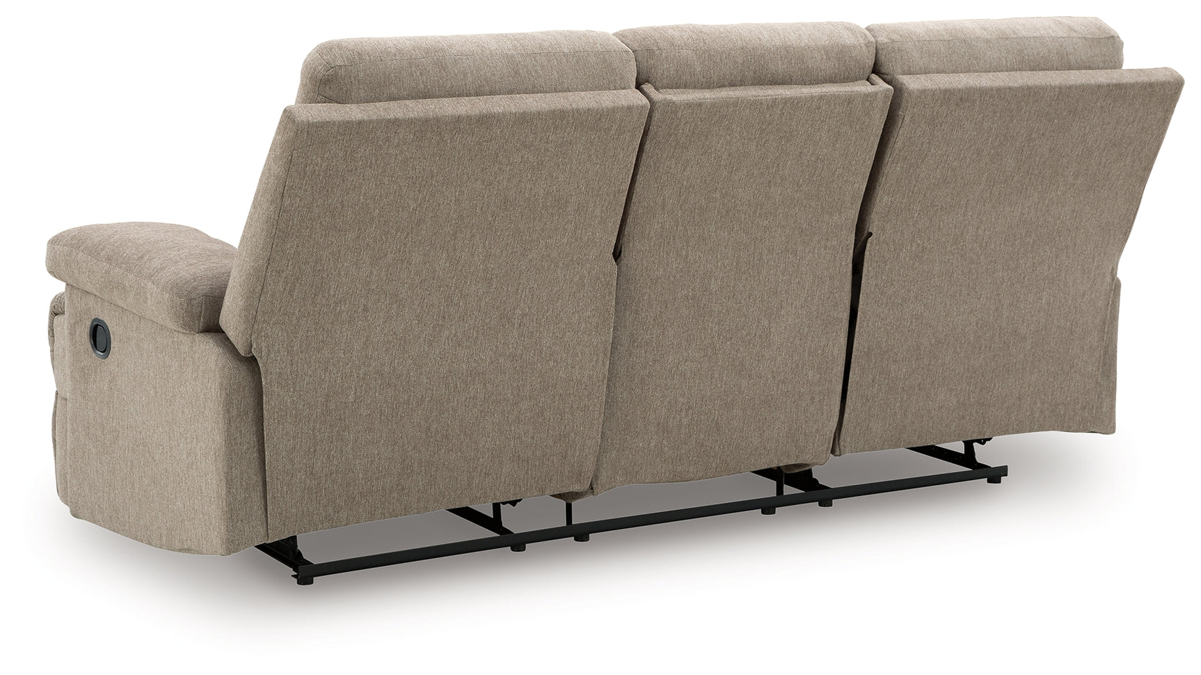 Back view of Side-Swipe reclining sofa