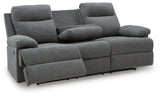 Side-Swipe reclining sofa open recline left side view