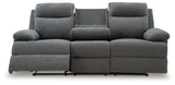 Side-Swipe reclining sofa head-on open view