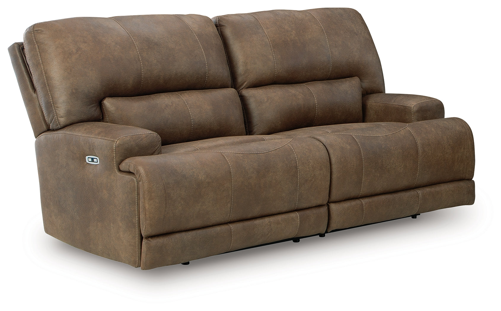 Beckley Place Power Reclining Sofa side angled closed