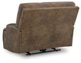 Beckley Place Earth Faux Leather Power Recliner side view