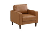 side close-up of Malcolm Brown sofa armrest