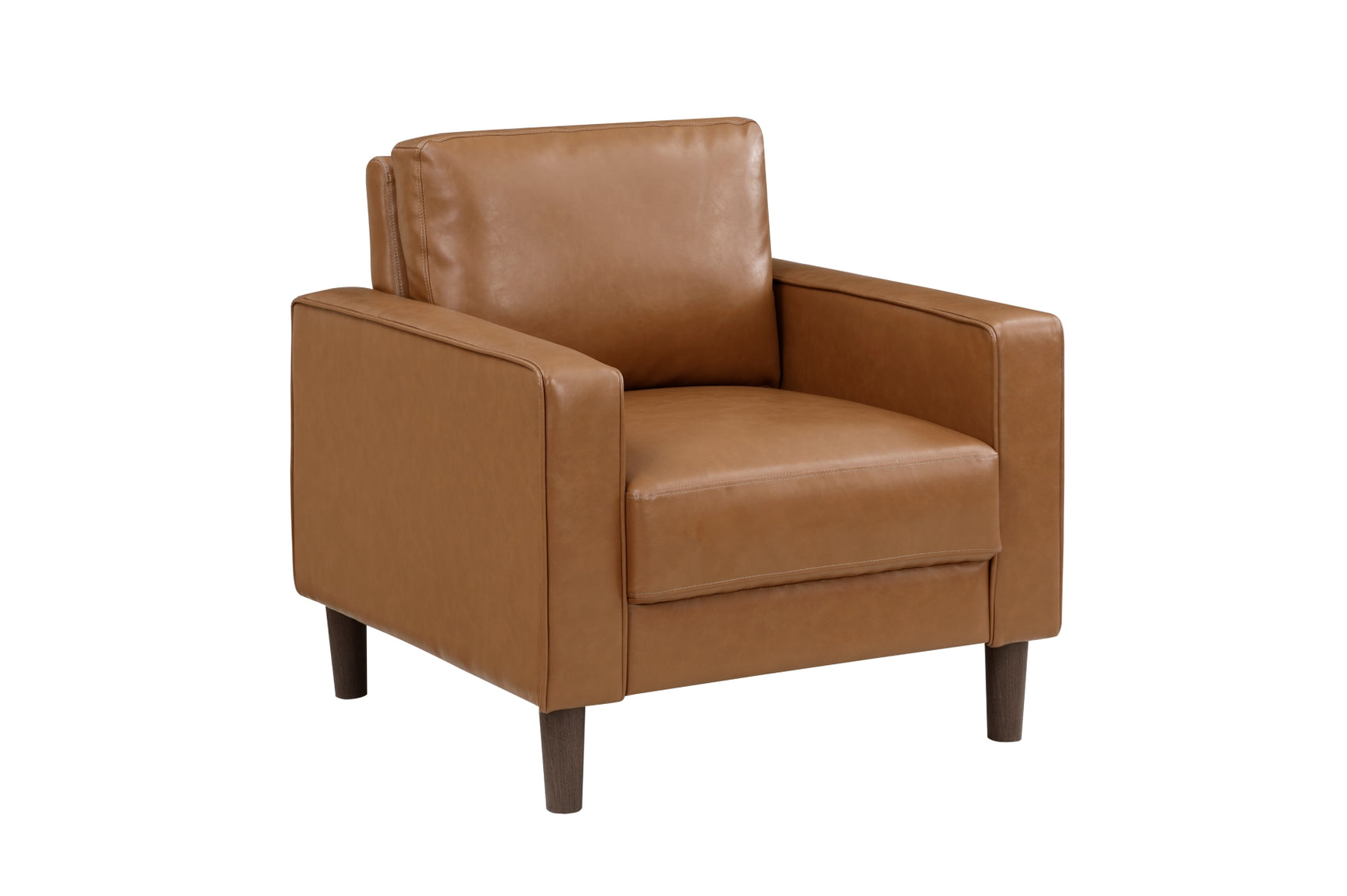 side close-up of Malcolm Brown sofa armrest