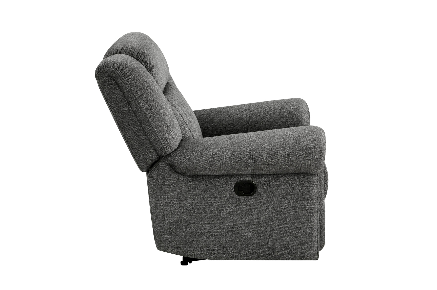Brennen charcoal reclining sofa set frontal view