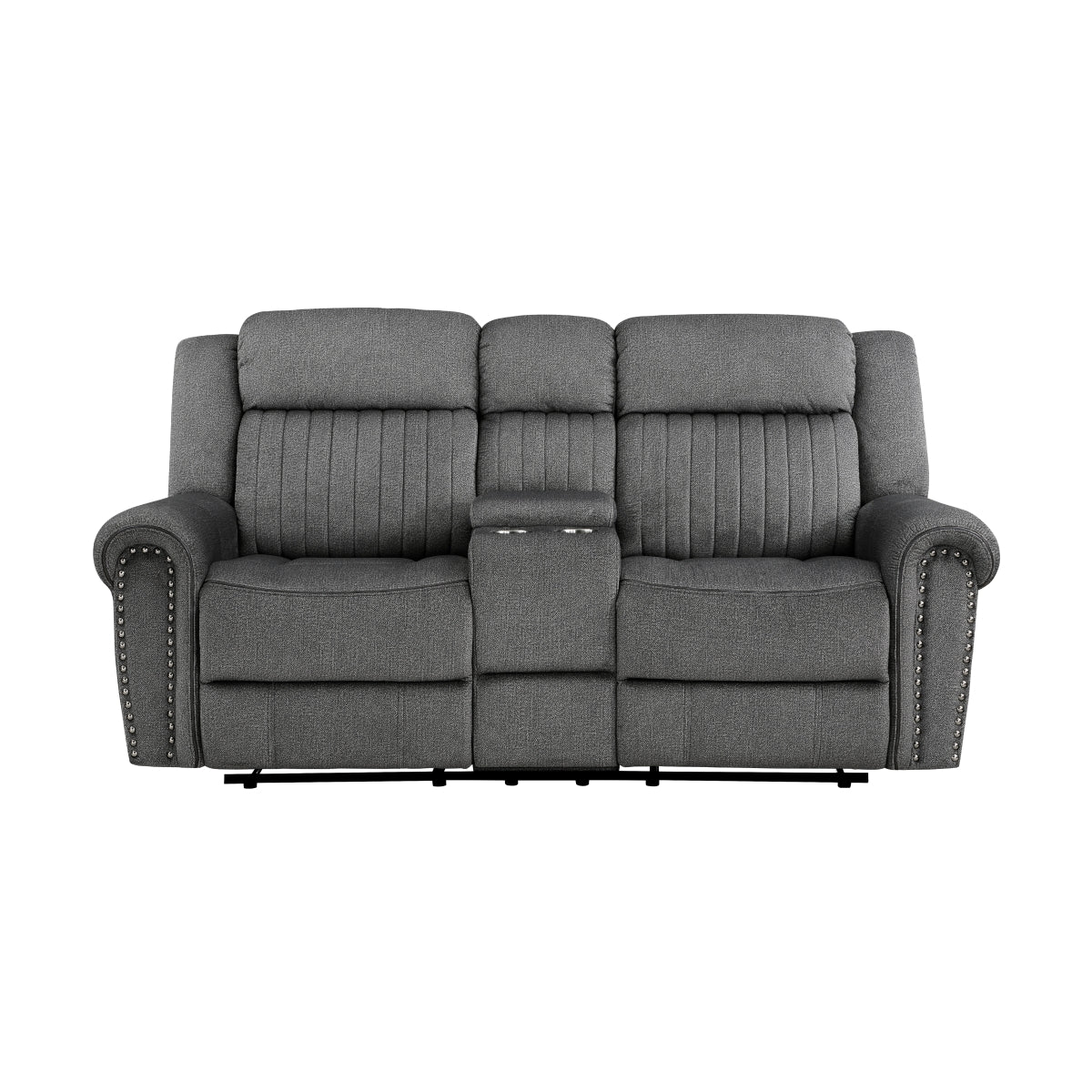 Brennen Charcoal Reclining Loveseat