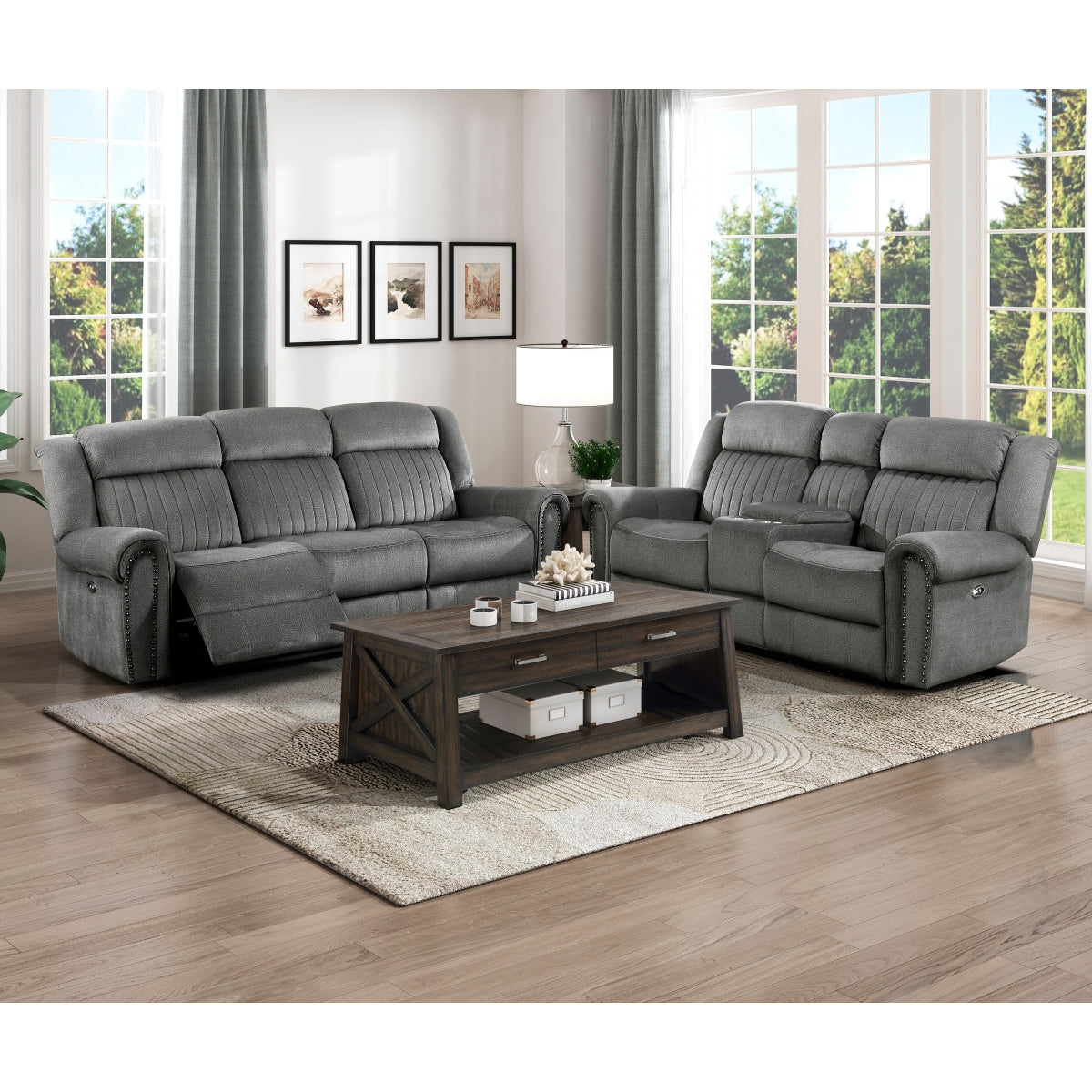Side view showing reclining position