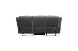 Brennen charcoal sofa reclining position