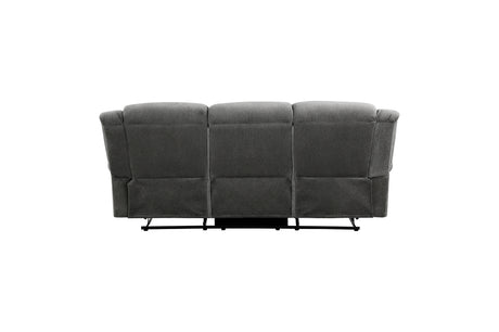 Brennen charcoal sofa reclining position