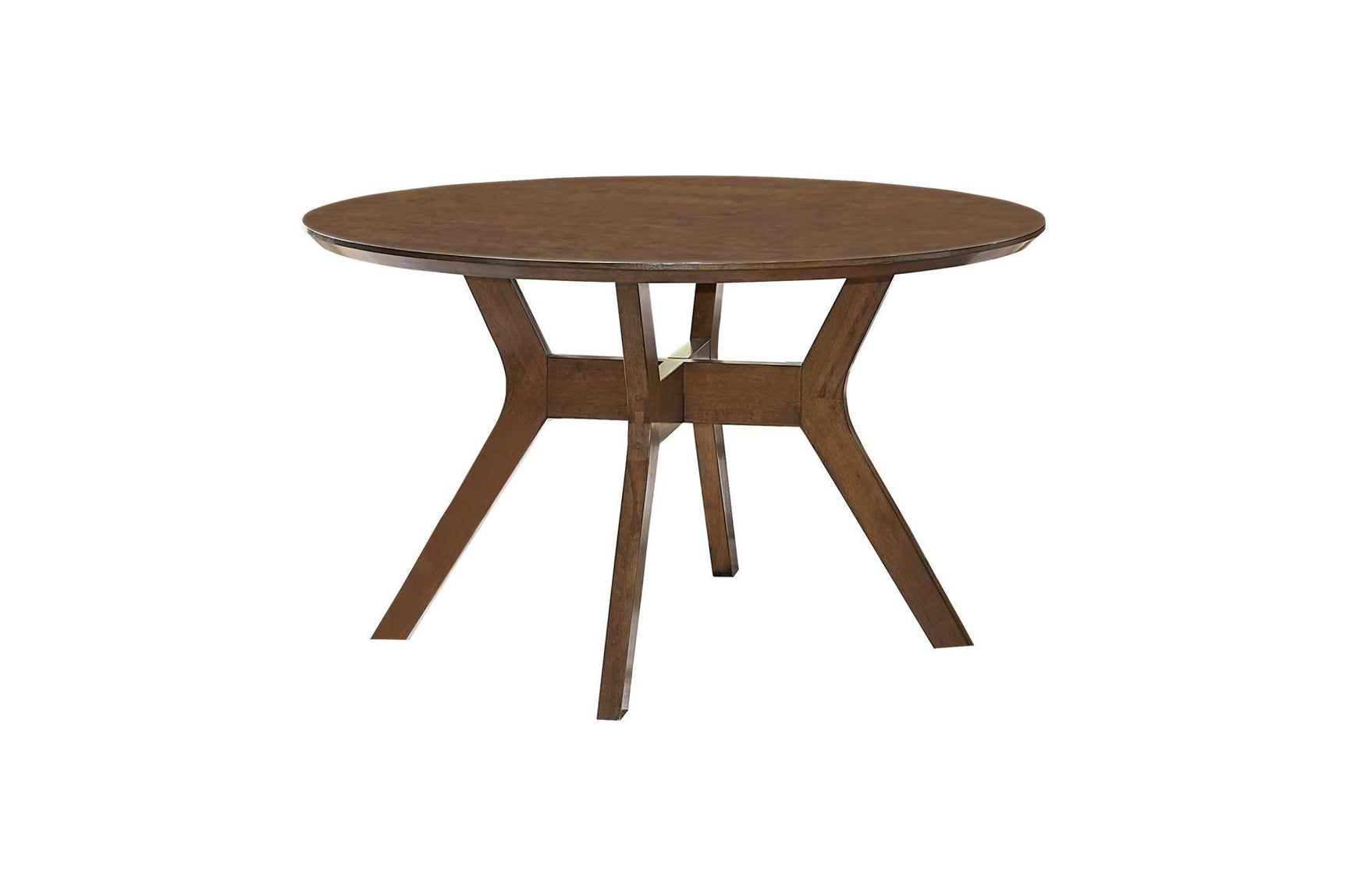 Edam Dark Yellow Fabric Round Dining Room Set in a room setting