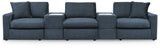Modmax 5-piece sectional sofa in Ink performance fabric, front angle view