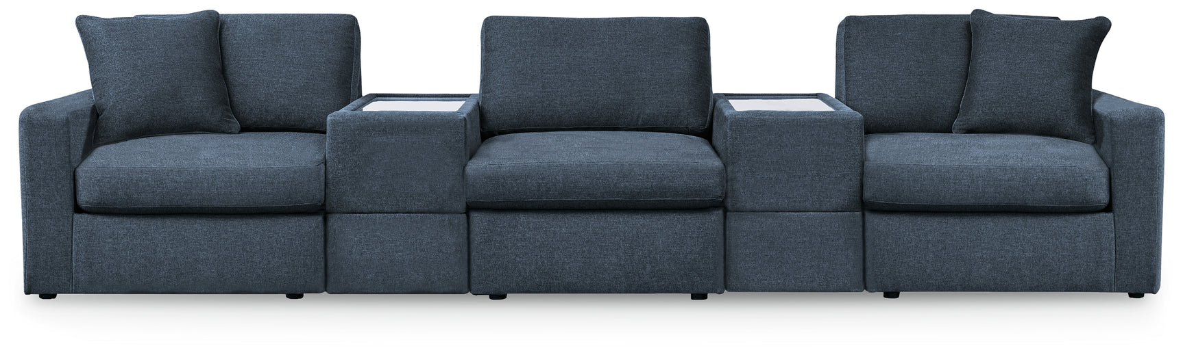 Modmax 5-piece sectional sofa in Ink performance fabric, front angle view