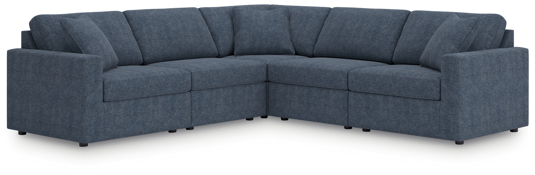 Modmax 5-piece sectional sofa in Ink performance fabric, front angle view