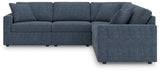 Modmax 5-piece sectional sofa in Ink performance fabric, front angle view