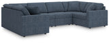 detail view of Modmax Ink Performance Fabric,Next-Gen Nuvella™ 6-Piece Sectional sectional sofa
