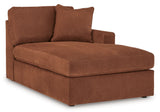 Detail angle of Modmax Spice Nuvella® 5-Piece Double Chaise Sectional with Audio Consoles